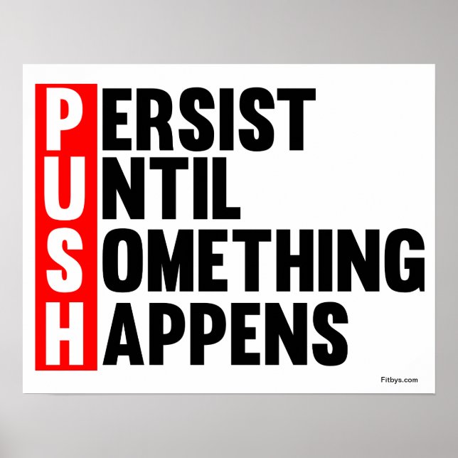 PUSH POSTER (Vorne)