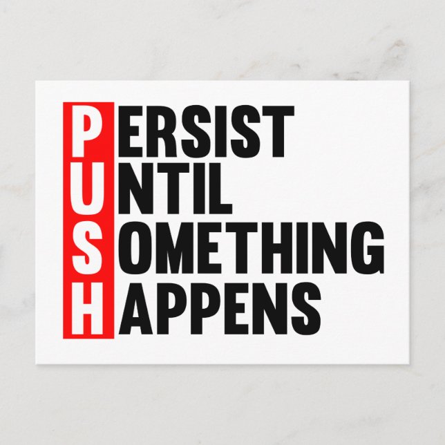 PUSH POSTKARTE (Vorderseite)