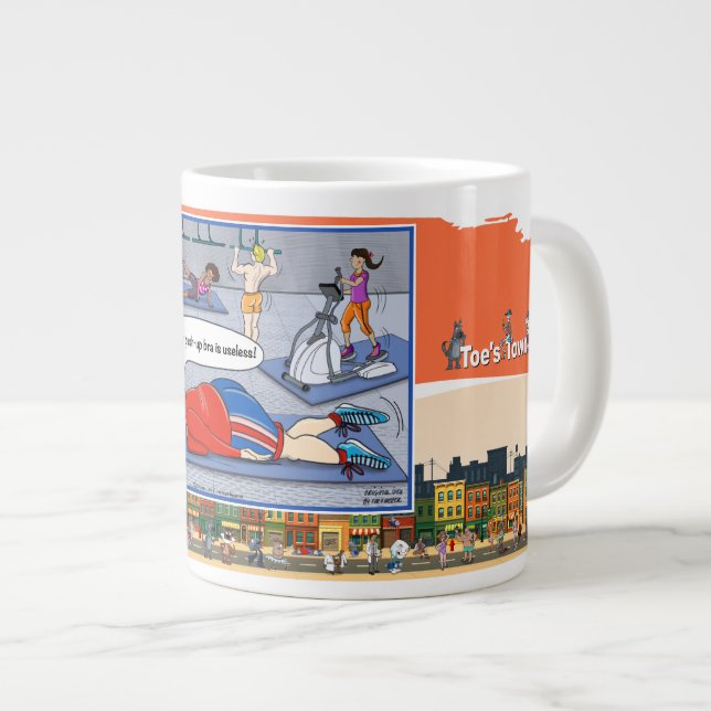 Push-Up-BH | Ermutigung Jumbo-Tasse (Vorderseite Rechts)