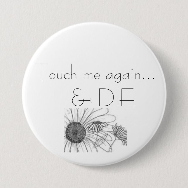 Pushin Gänseblümchen Button (Vorderseite)