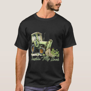 Pushin My Luck St. Patrick's Day Traktor Glückskle T-Shirt