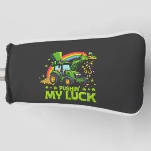 Pushing My Luck Funny Grabstätte St Patrick's Day Golf Headcover