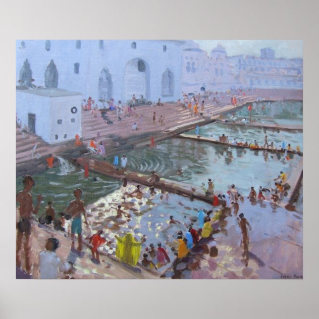 Pushkar ghats Rajasthan Poster (Vorne)