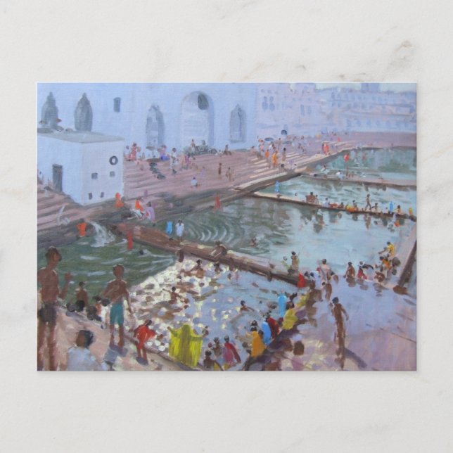 Pushkar ghats Rajasthan Postkarte (Vorderseite)