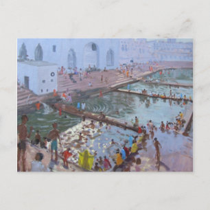 Pushkar ghats Rajasthan Postkarte