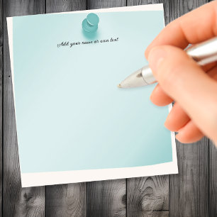 Pushpin Thumbtack Blau individuell anpassbar Notizblock