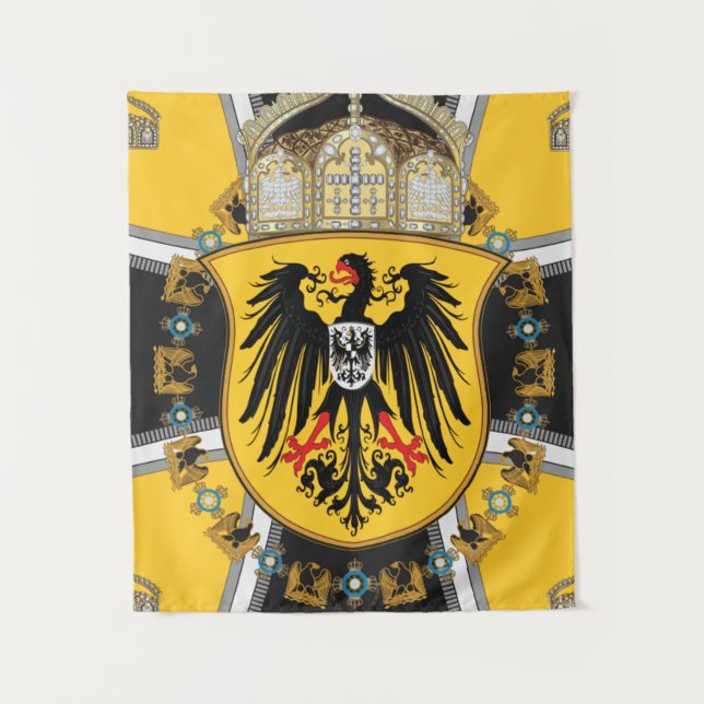 Pussia Keiser Flag Wandteppich (Vorderseite)