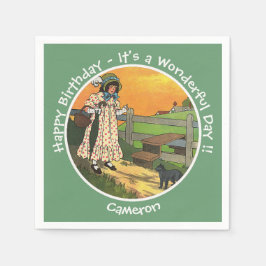 Pussy-Cat, wo bist du gewesen? Geburtstagsfeier Serviette