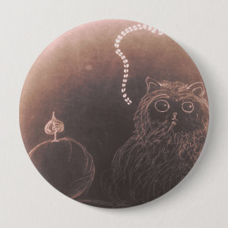 Pussy Katze in glorreichen Blitzen Button