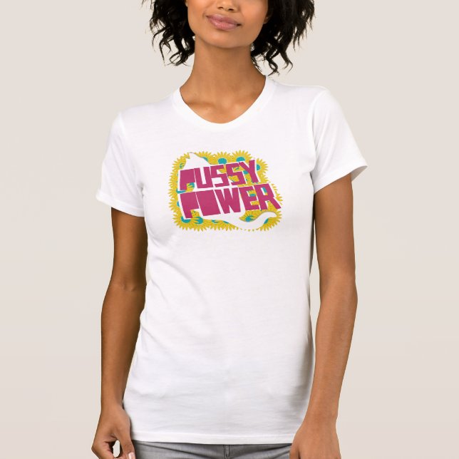 Pussy-Power-Frauen Spitzen T-Shirt (Vorderseite)