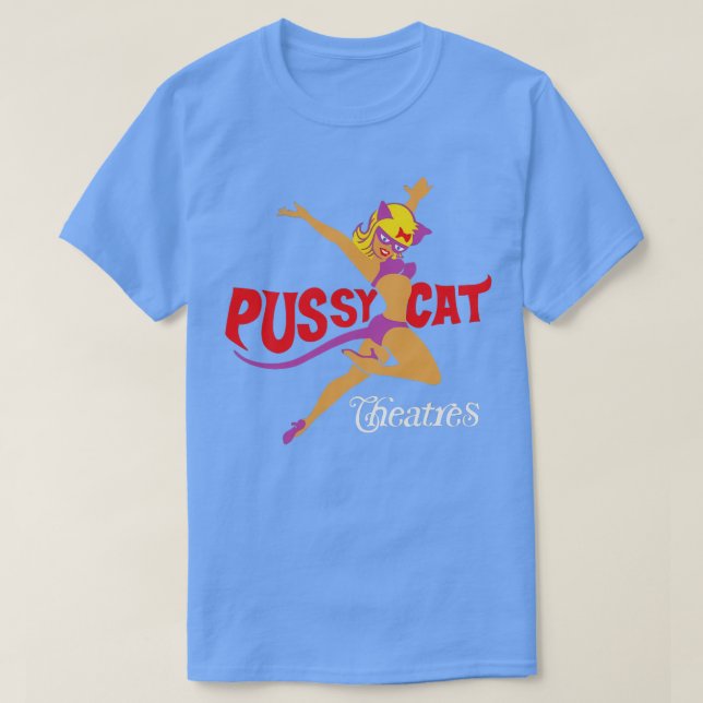 Pussycat Theater Hollywood Los Angeles Retro Vinta T-Shirt (Design vorne)