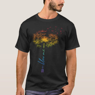 Pust mir Löwenzahn nur Tätowierung Pfeil atmen Reg T-Shirt
