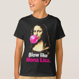 Puste wie Mona Lisa – lustiges Kunst-Meme für Humo T-Shirt