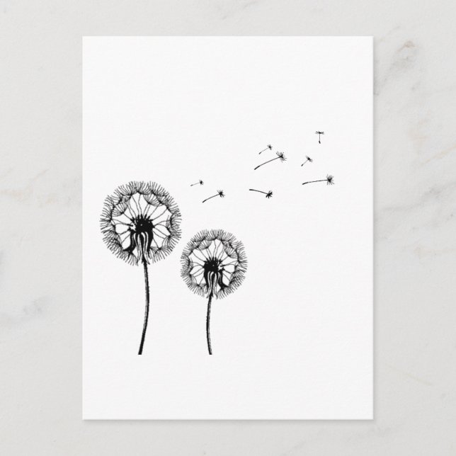 Pusteblume Postkarte (Vorderseite)