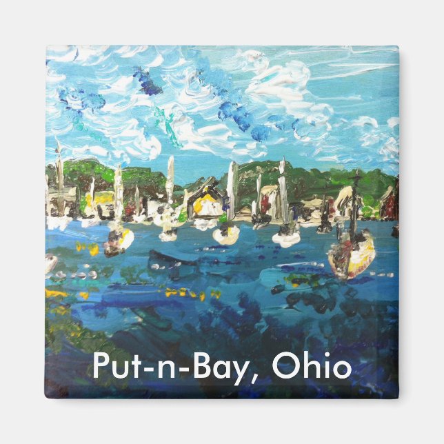 Put-in-Bay Lake Erie Island Malerei #1 Magnet (Vorne)