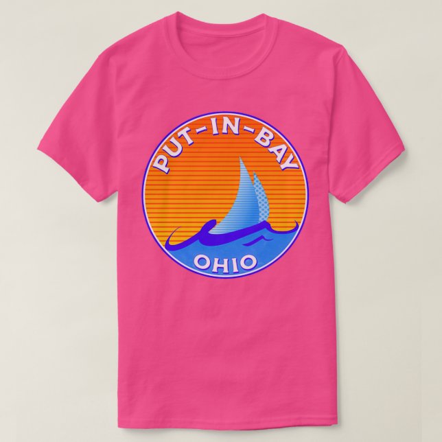 Put in Bay Ohio Lake Erie Middle Bass Island Saili T-Shirt (Design vorne)