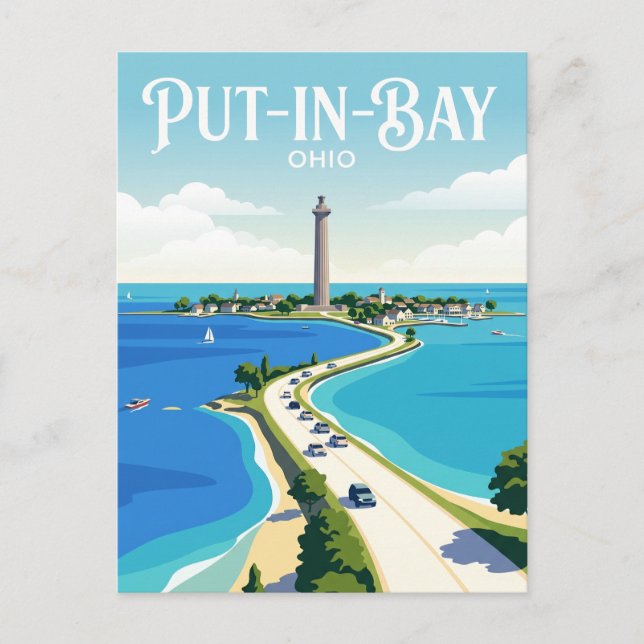 Put-in-Bay USA Postkarte (Vorderseite)