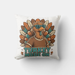 Puten-Modus Ein Lustige Thanksgiving-Pute Mit Kissen