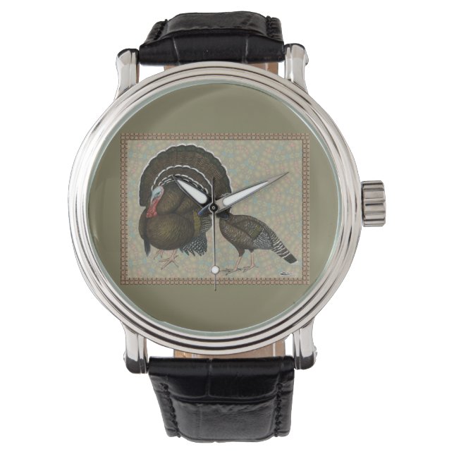 Puten Standard Bronze Portrait Armbanduhr (Vorderseite)
