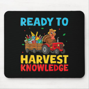 Putenfarm-Traktor Bauernhof-Kinder Zurück zur Schu Mousepad