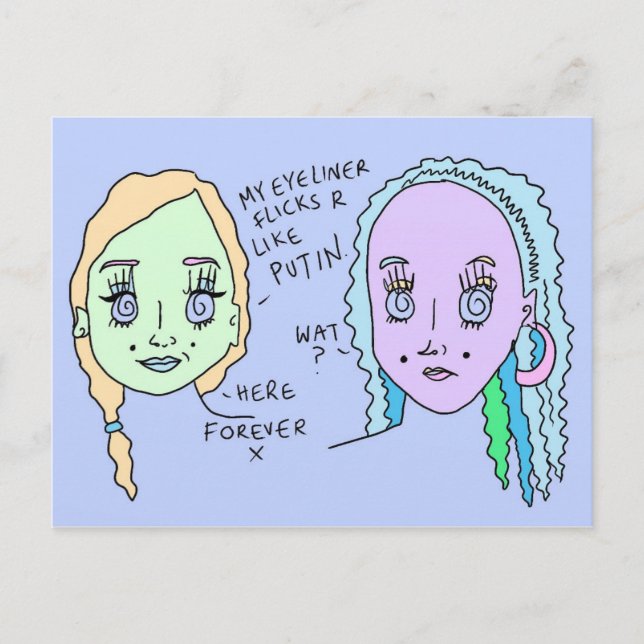 Putin Baby | Postkarte | #overgehört (Vorderseite)