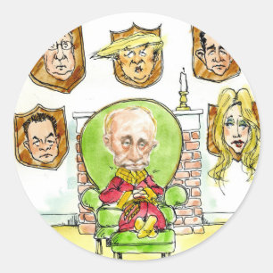 Putin der Jäger bekommt meinen Präsidenten Trump n Runder Aufkleber