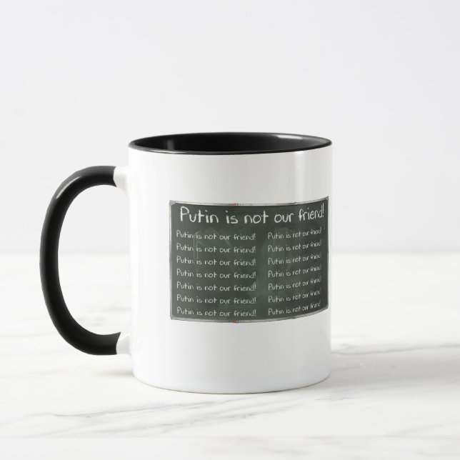 Putin ist NICHT unser Freund Tasse (Links)
