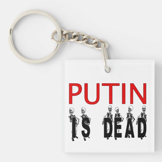Putin ist toter Schlüsselanhänger! Schlüsselanhänger (Vorderseite)