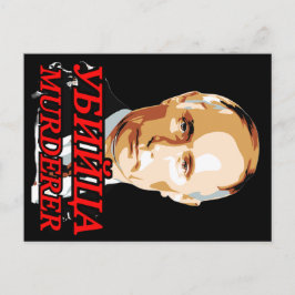 Putin MURDERER Feiertagspostkarte