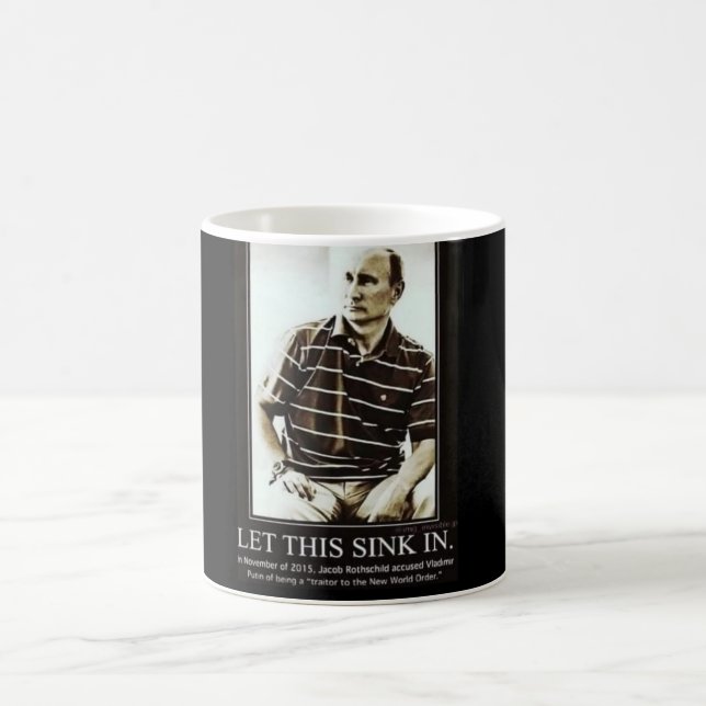 Putin NWO Rothschild Verräter Kaffeetasse (Mittel)