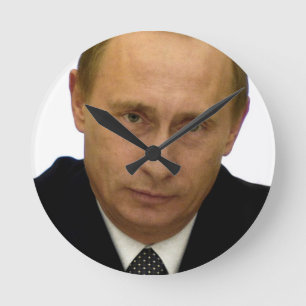 Putin Runde Wanduhr