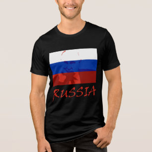 Putin und Russland Tri-Blend Shirt