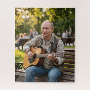 Putin Volksgitarre Akustischer Barde Puzzle
