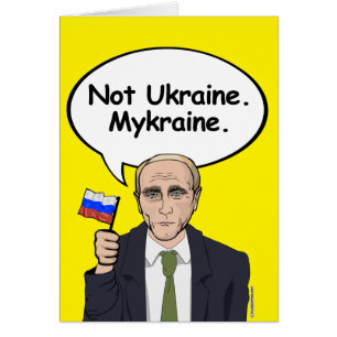 Putins Geburtstagskarte - nicht Ukraine - Mykraine