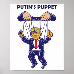 Putins Marionettenpräsident ist ein russischer Et- Poster