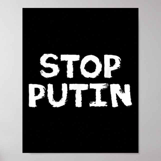 Putins Protest gegen den Krieg beenden Poster (Vorne)