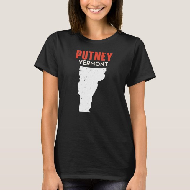 Putney Vermont USA Staat America Travel Vermonter T-Shirt (Vorderseite)