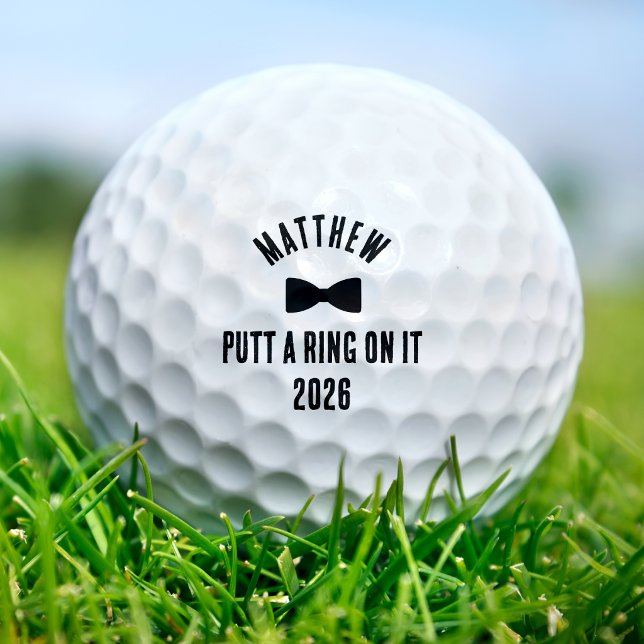 Putt a Ring on It Golf Junggesellenabschied Hochze Golfball (Von Creator hochgeladen)