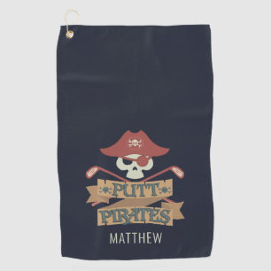 Putt Pirates Golfing Hobby Golfhandtuch