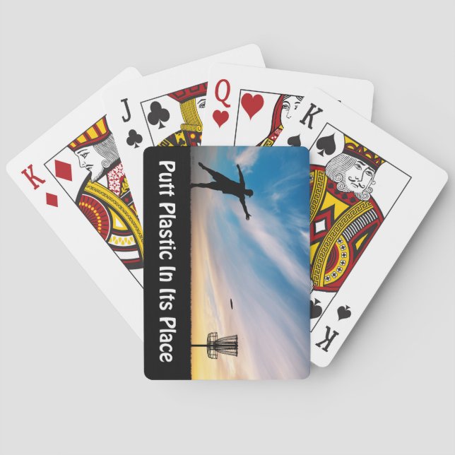 Putt Plastic in its Place Spielkarten (Rückseite)