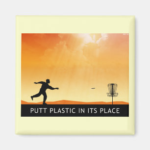 Putt Plastik an seiner Stelle Magnet