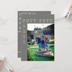Putt-Putt-Minigolf-Party-Einladung Einladung