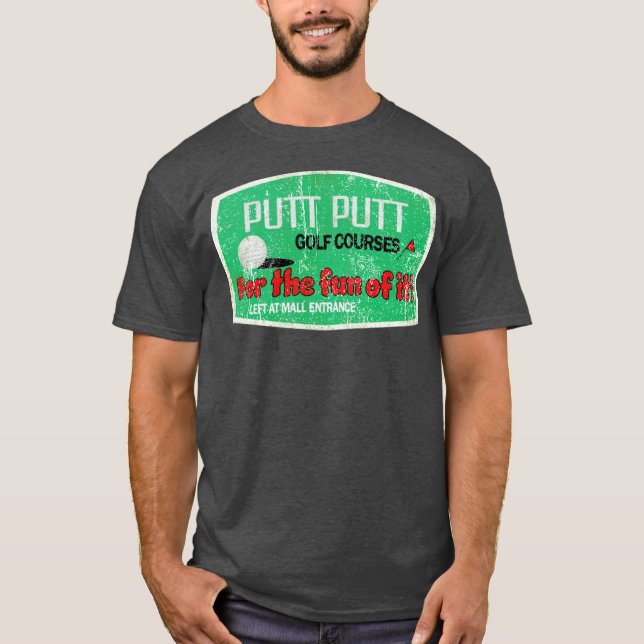 Putt Putt T - Shirt - Brockton, MA Retro Mini Golf (Vorderseite)