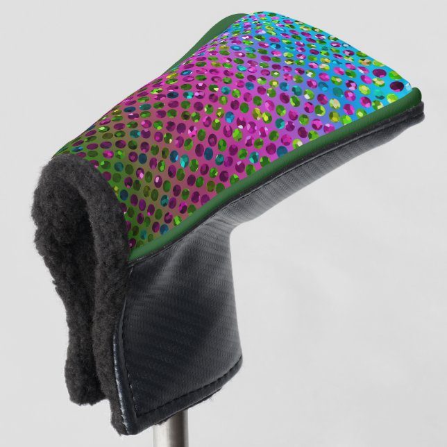 Putter-Abdeckung KristallBling Strass Golf Headcover (3/4 Vorderseite)