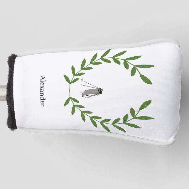 Putter Abdeckung mit Laurel Wreath und Golf Bag Headcover (Vorderseite)