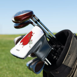 Putter Cover Red Heart Golf Headcover