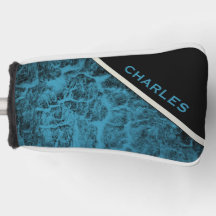Putter Cover "Wood Turquoise"
