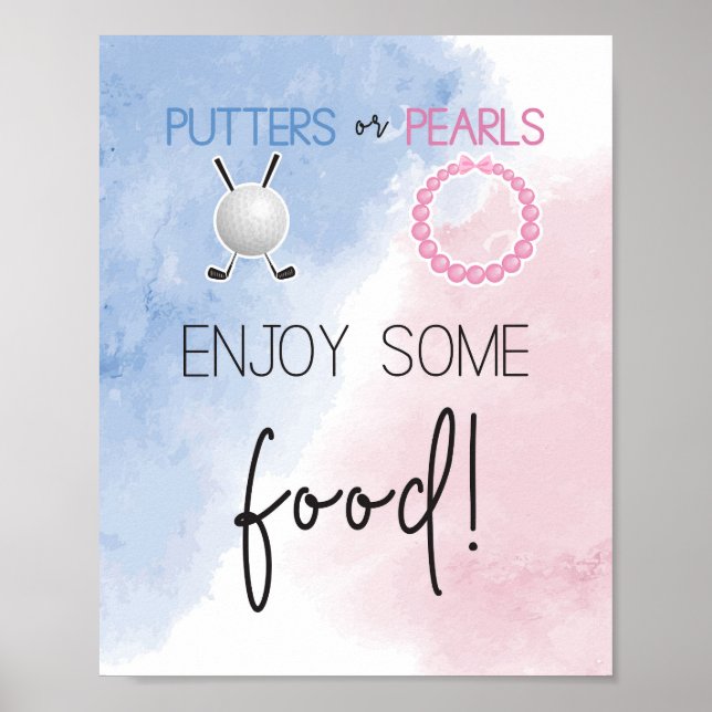Putter oder Birnen Genießen Sie ein Lebensmittelze Poster (Vorne)