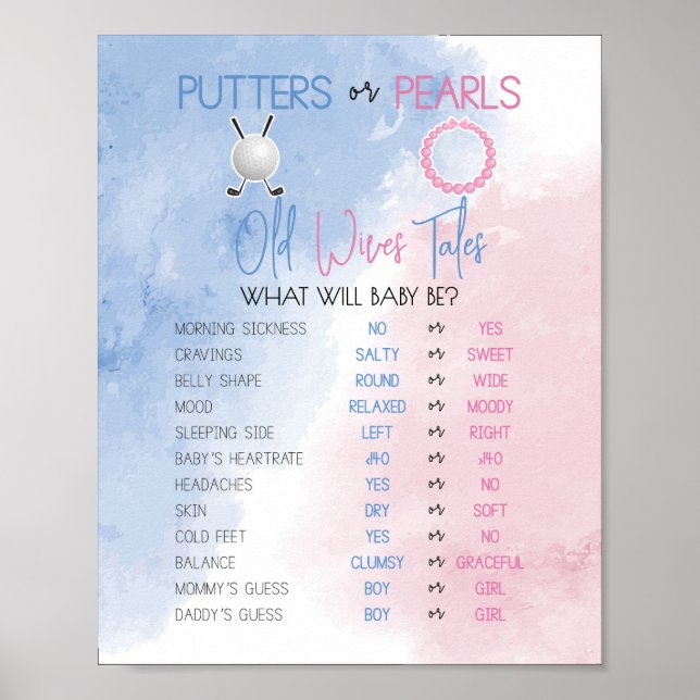 Putters oder Perlen Alte Ehefrauen Poster (Vorne)