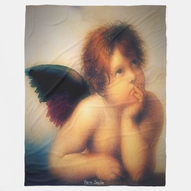 Putti Angel Fleecedecke (Vorderseite)